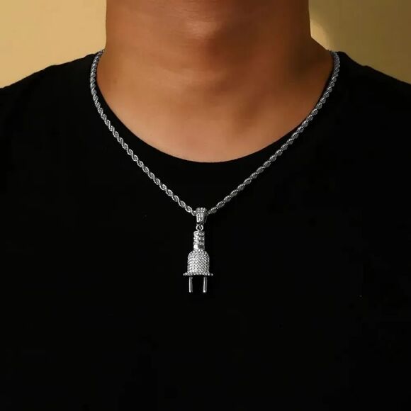primobling Other - Silver Plug Necklace